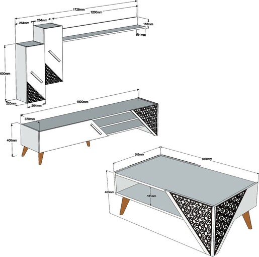 Set namještaja za dnevnu sobu Elsa