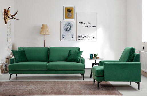 Fotelja wing PAPIRA zelena, Papira Armchair