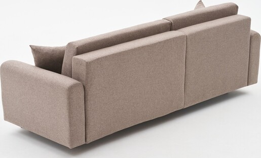 Kutna garnitura na razvlačenje Mane lijevi - smeđa