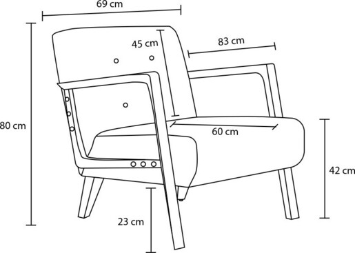 Fotelja Kemer - sivi