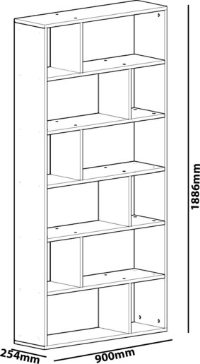 Polica za knjige, Form