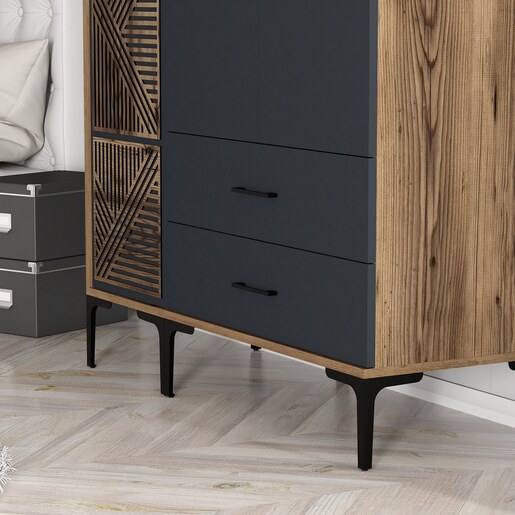 Ormar, Kumsal PT - Walnut, Anthracite