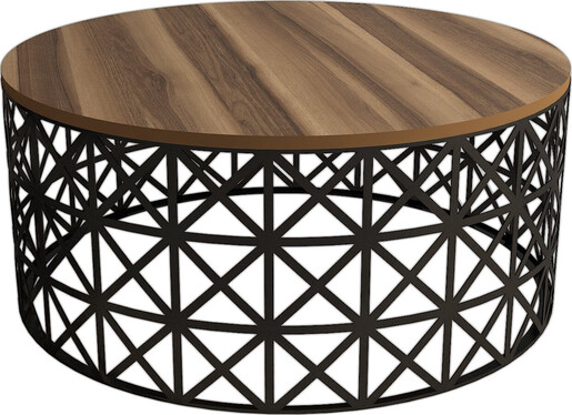 Stolić za kavu, Selin Metal Ferforje - Walnut