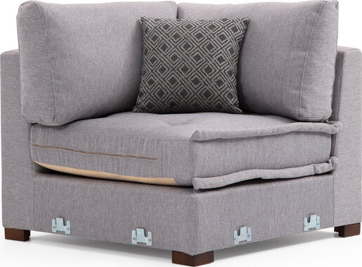 Kutna garnitura LENA, svjetlo siva, Lena Corner - Light Grey