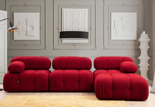 Sofa, Crvena, Bubble L1 - Red