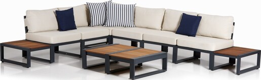 Vrtna garnitura, antracit krema boja, La Puerta