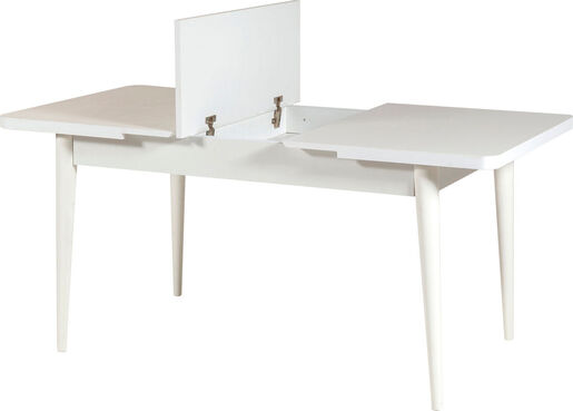 Set stolova i stolica (5 komada), Bijela boja Antracit, Vina 1053 - Anthracite, White