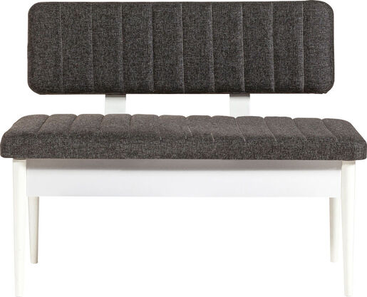 Set stolova i stolica (5 komada), Bijela boja Antracit, Vina 1053 - Anthracite, White