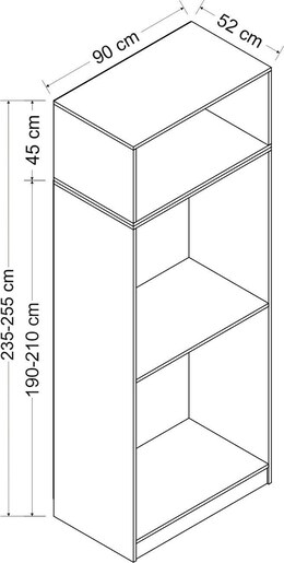 Garderoba, Kale White - 2241