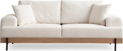 Trosjed, Eti Oak 3 Seater - White