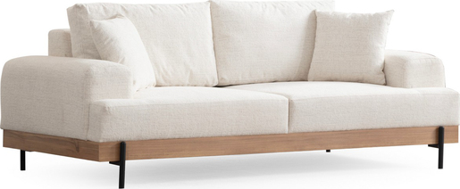 Trosjed, Eti Oak 3 Seater - White