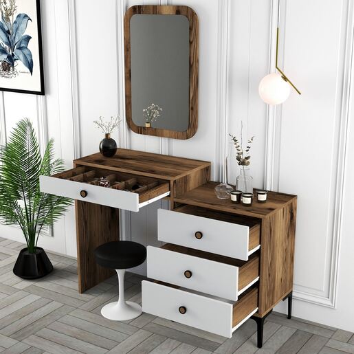 Ormar, Lizbon 544 - Walnut, White