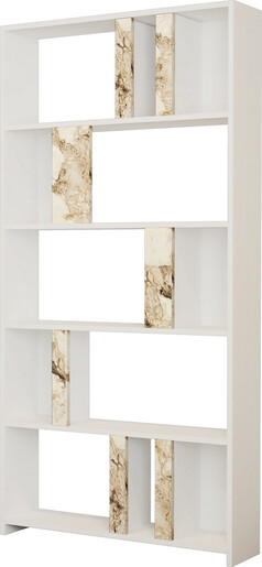 Polica za knjige, Lima - White Marble