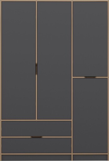 Ormar za odjeću ELINA - 8163, antracit, Dore
