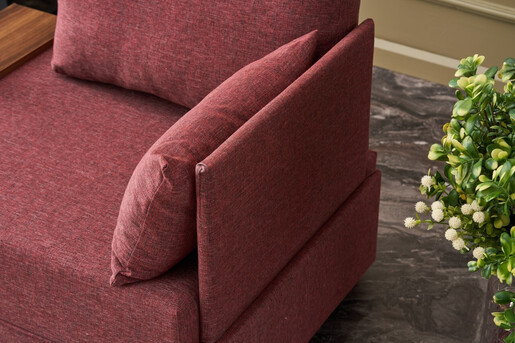 Sofa, Bordo crvena, Fly Right - Claret Red