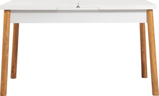 Stol za blagovanje, Atlantski bor Bijela boja, Santiago - Atlantic Pine, White