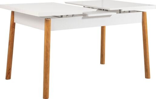 Stol za blagovanje, Atlantski bor Bijela boja, Santiago - Atlantic Pine, White