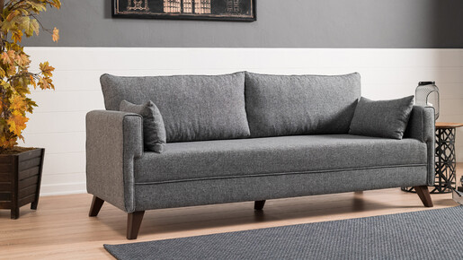 Trosjed na razvlačenje BELLA sivi, Bella Sofa Bed - Grey