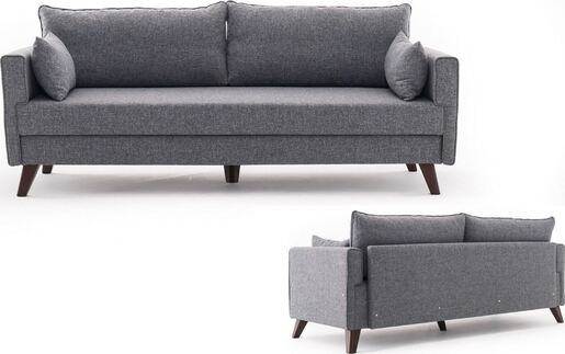 Trosjed na razvlačenje BELLA sivi, Bella Sofa Bed - Grey