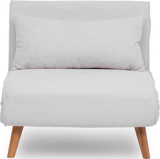 Naslonjač, Folde Single - Teddy Fabric - Cream