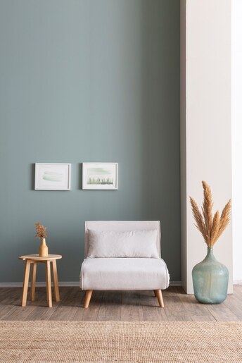 Naslonjač, Folde Single - Teddy Fabric - Cream