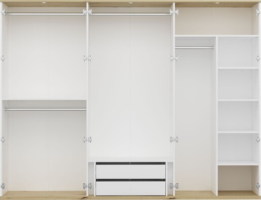 Ormar za odjeću KALE LINE - 4807, bijela boja