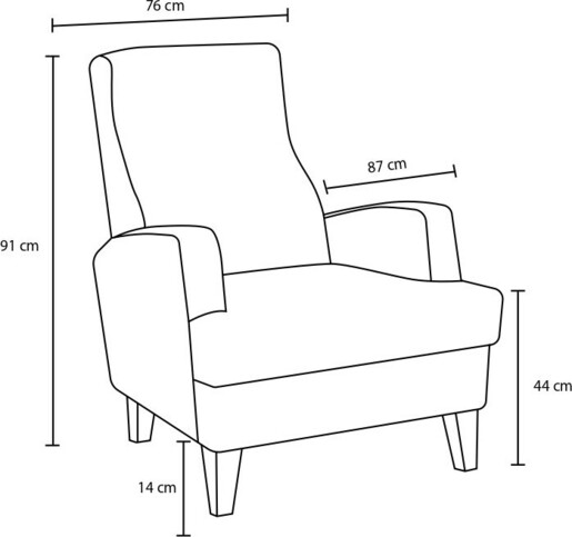Fotelja Kana - Cream