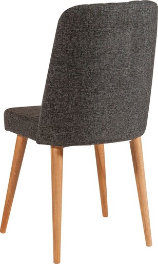 Set stolova i stolica (6 komada), Atlantski bor Bijela boja Antracit, Santiago 1053 - 2 AB