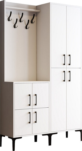 Ormar za predvorje BERLIN, Berlin BA - White