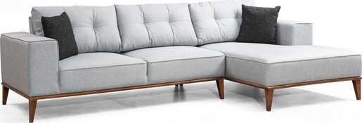 Kutna garnitura na razvlačenje, Svijetlo siva, Montana Corner Right (L3+Chl)