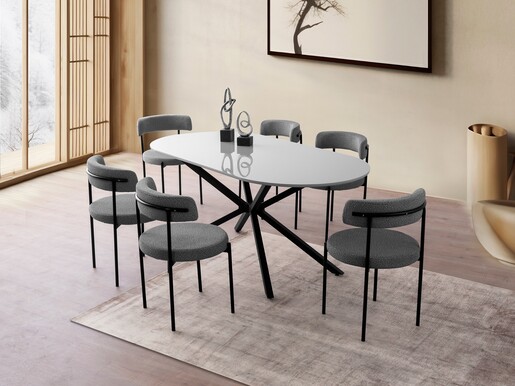 Stol za blagovaonicu AURA - 3013, svjetlo siva boja