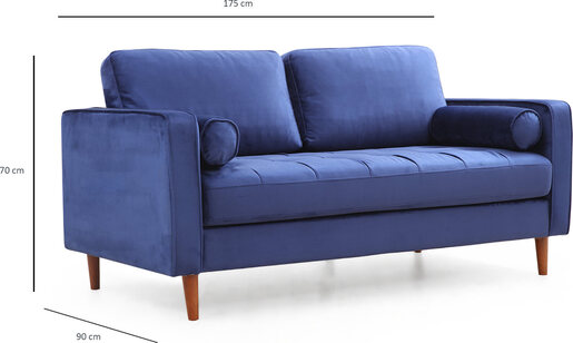 Dvosjed ROMA plava, Rome - Navy Blue