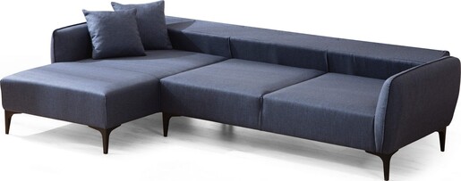 Kutna garnitura, Plava, Belissimo Left - Blue