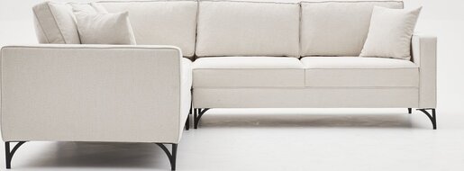 Kutna garnitura, Krem Crno, Berlin - Cream, Black