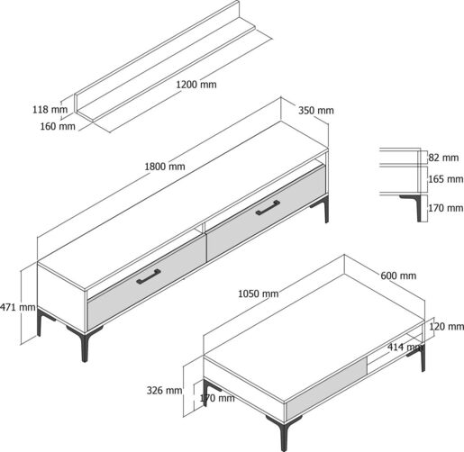 Set namještaja za dnevnu sobu Salma