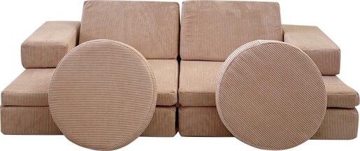 Dvosjed na razvlačenje Puzzle - ružičasta