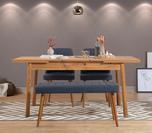 Komplet za blagovaonicu, stol, 2 stolice i klupa SANTIAGO 2, Santiago 1048 - 3 A