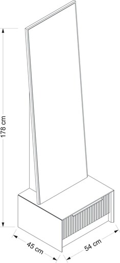 Stol za šminkanje KALE LUXE SOFT - 4803, antracit