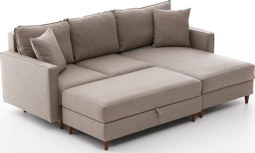 Kutna garnitura, Krem, Eva Right - Cream