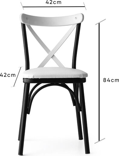 Set stolica (4 komada), Bijela boja, Ekol - 1334
