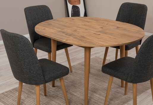 Proširivi blagavaonski stol i stolice (5 komada) Paris