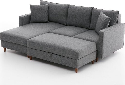 Kutna garnitura, Sivo, Eva Left - Grey