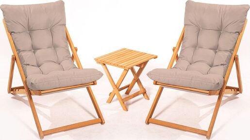 Set vrtnog namještaja - stol i stolice (3 komada) Orion