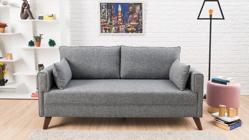 Dvosjed BELLA sivi, Bella Sofa For 2 Pr - Grey