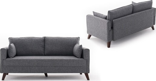 Dvosjed BELLA sivi, Bella Sofa For 2 Pr - Grey