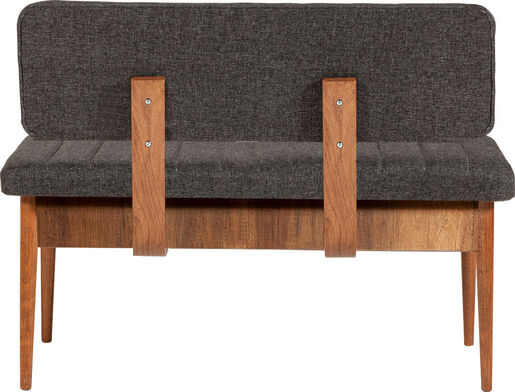 Komplet za blagovaonicu, stol, stolice i klupe, Vina 1053 - Anthracite, Walnut