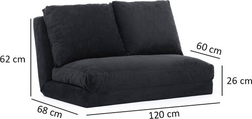 Dvosjed na razvlačenje TAIDA crna, Taida - Black