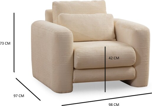 Fotelja Lily bež - Wing