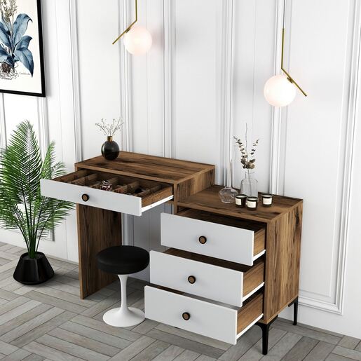 Stol, Lizbon 551 - Walnut, White