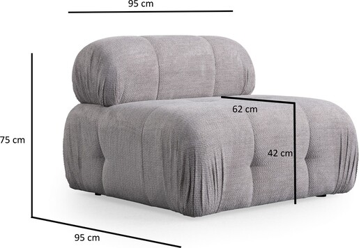 Sofa s 1 sjedećim mjestom DELILAH